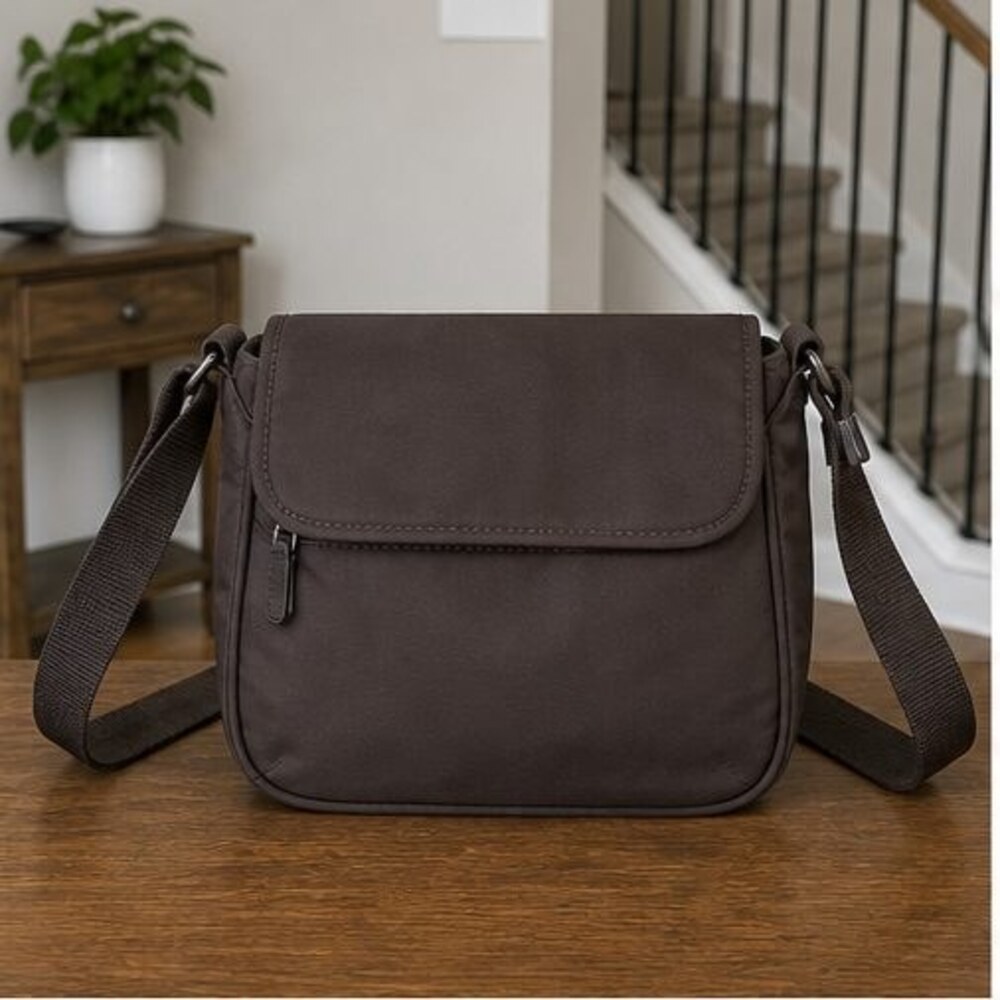 Ivory Nylon Crossbody Bag
